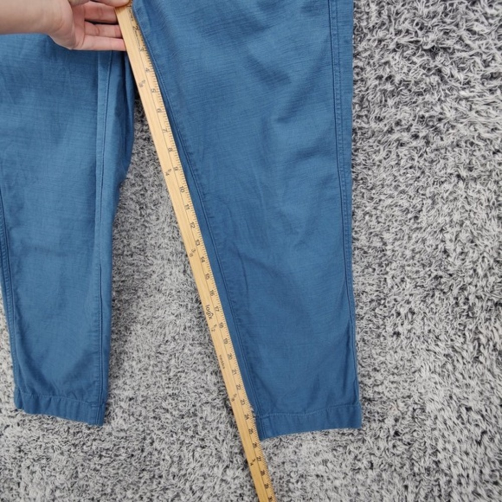 J.Crew Cotton Camp Pants Womens Coastal Slim Chino SZ 4 Blue Resort Travel Beach - Picture 3 of 16